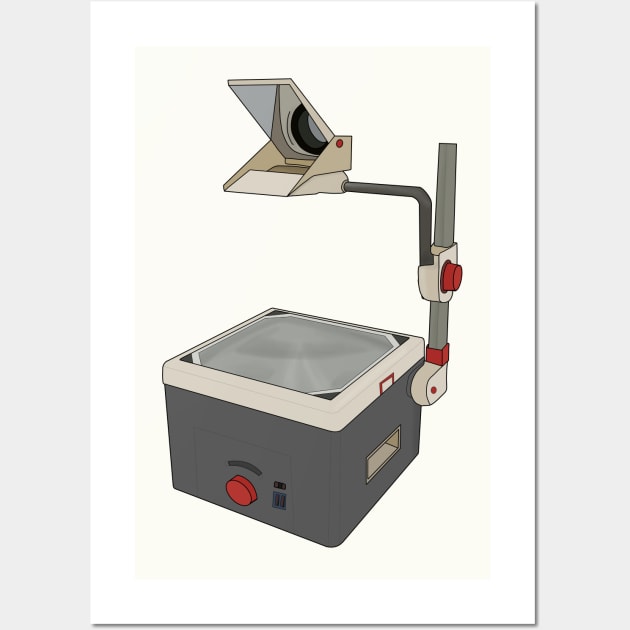 OHP 80s 90s Overhead Projector Wall Art by DiegoCarvalho